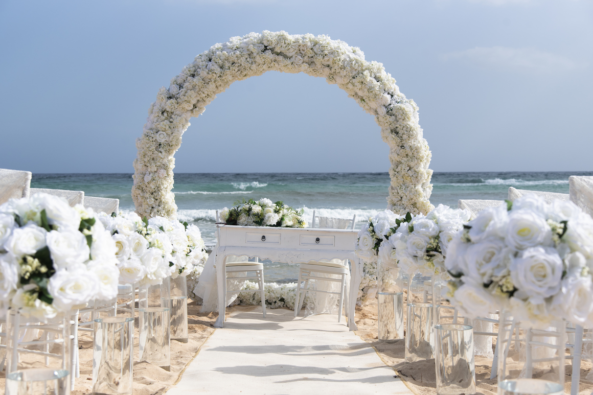 Book your wedding day in Agia Thekla Beach & Rock Venue 